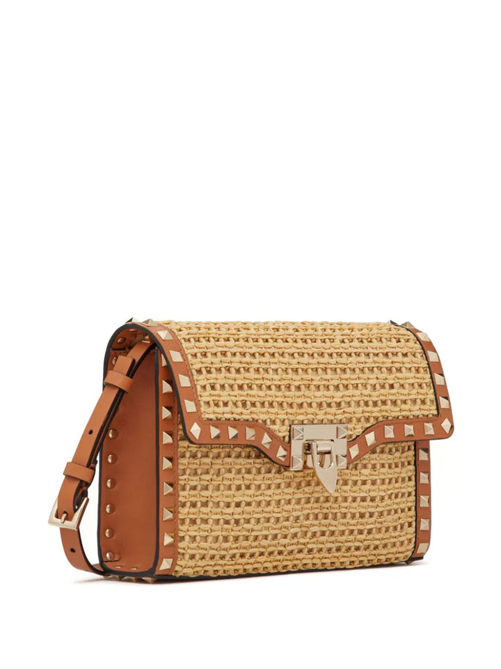 VALENTINO - SAC ROCKSTUD EN RAPHIA