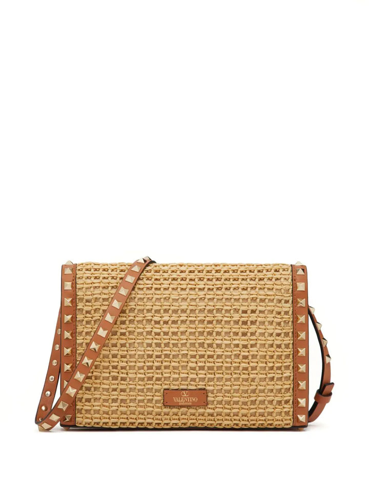 VALENTINO - SAC ROCKSTUD EN RAPHIA