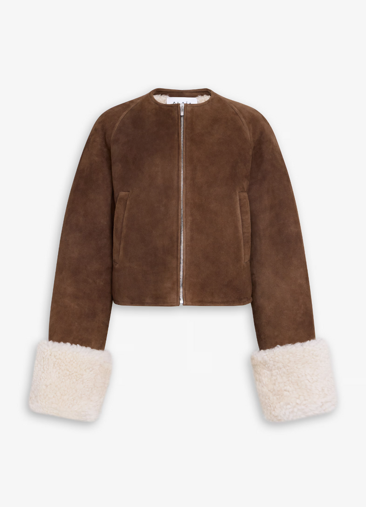 ALAÏA - VESTE AVIATEUR SHEARLING