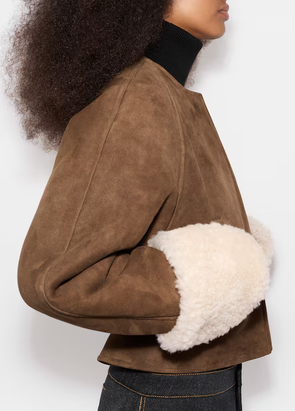 ALAÏA - VESTE AVIATEUR SHEARLING