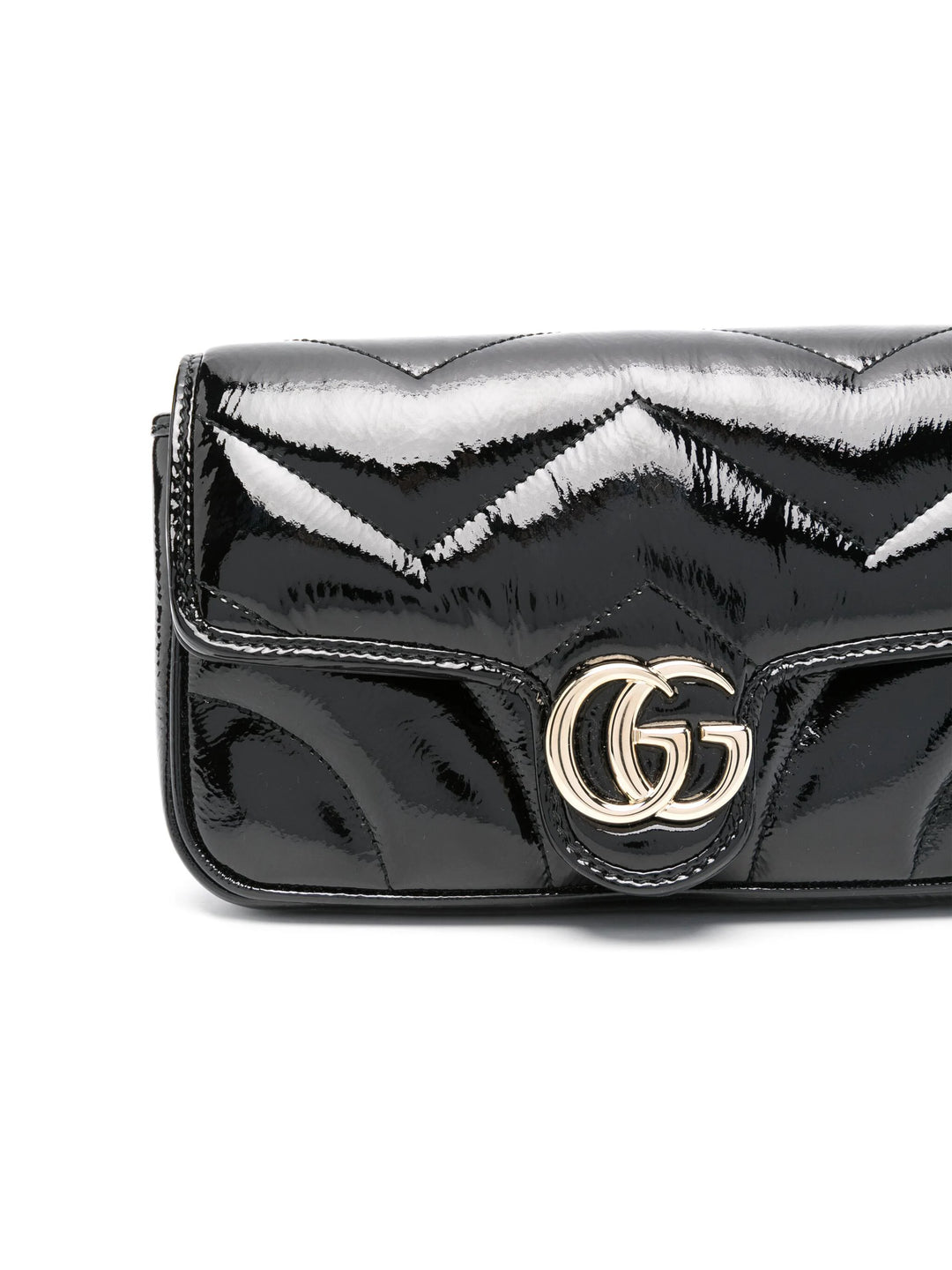 GUCCI - MINI SAC GG MARMONT VERNIS