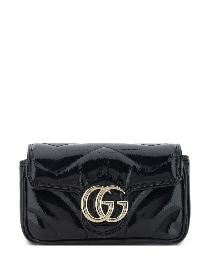 GUCCI - SAC SUPER MINI GG MARMONT VERNIS