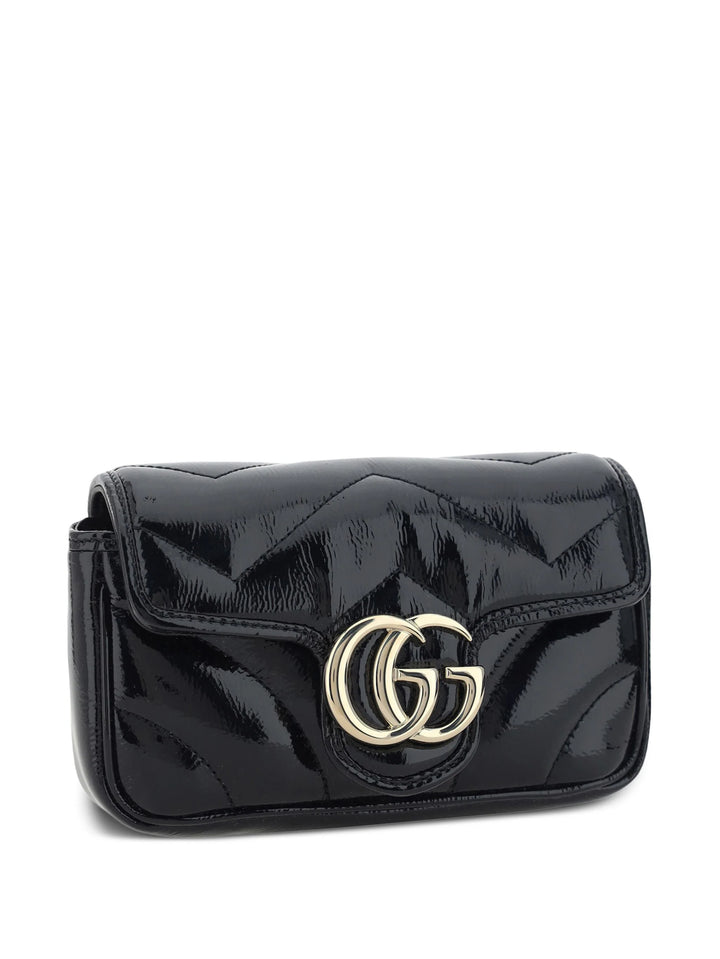 GUCCI - SAC SUPER MINI GG MARMONT VERNIS