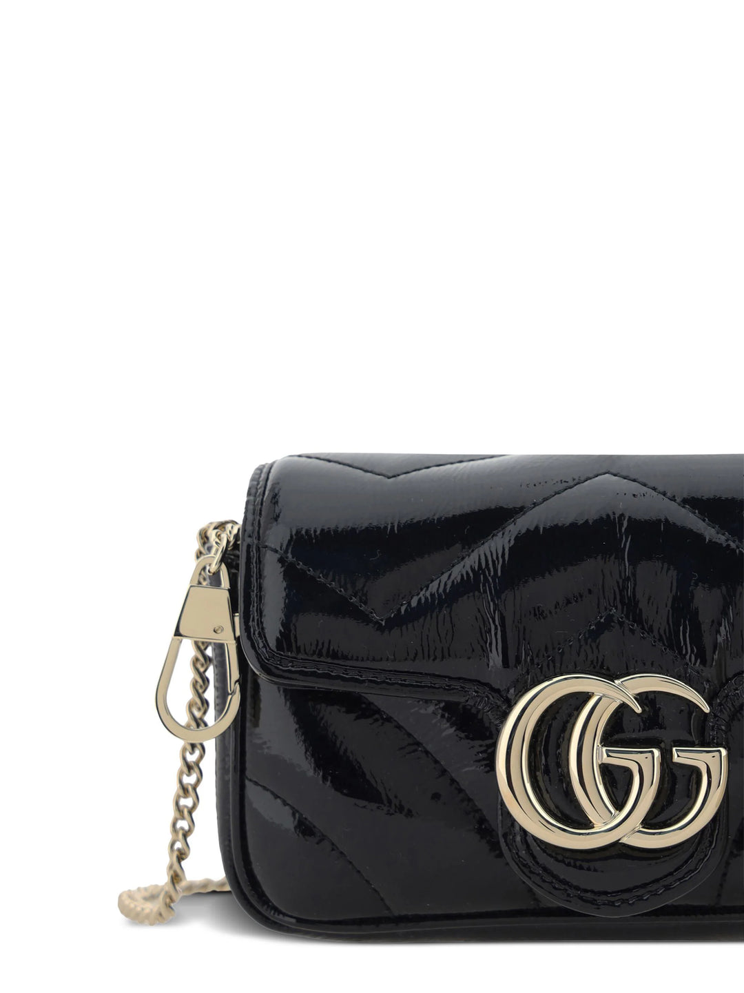 GUCCI - SAC SUPER MINI GG MARMONT VERNIS