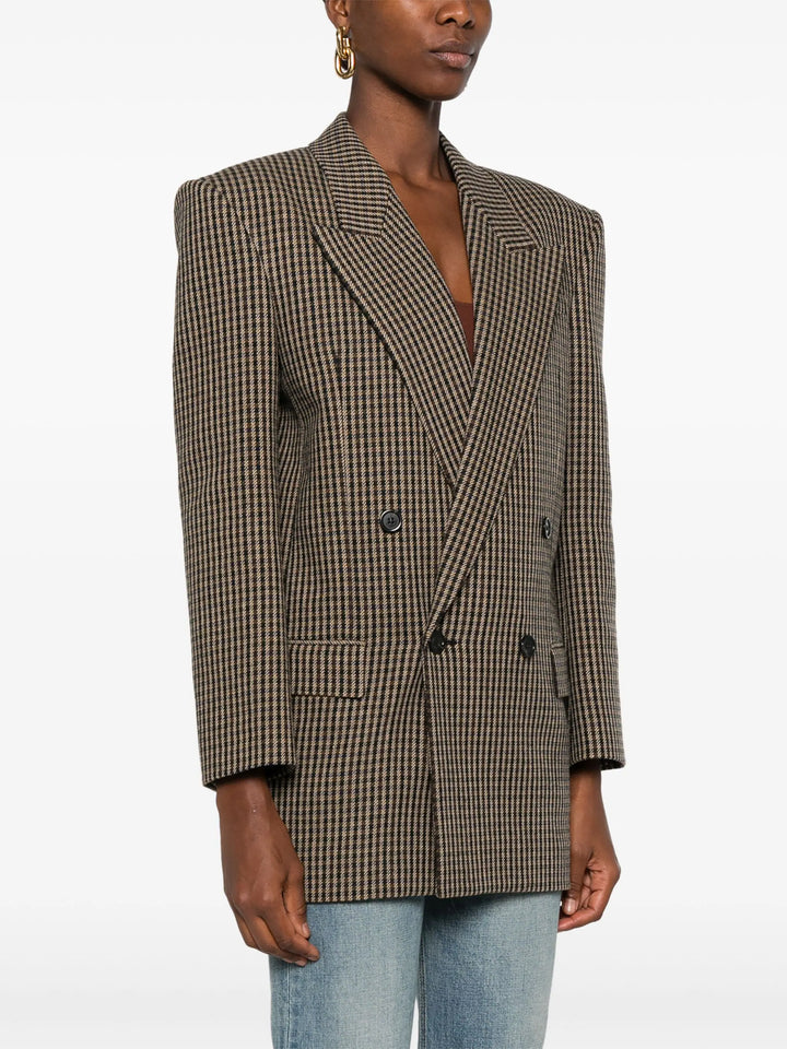 SAINT LAURENT - BLAZER À CARREAUX