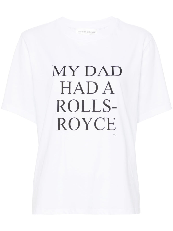 VICTORIA BECKHAM - T-SHIRT "MY DAD HAD A ROLLS-ROYCE"