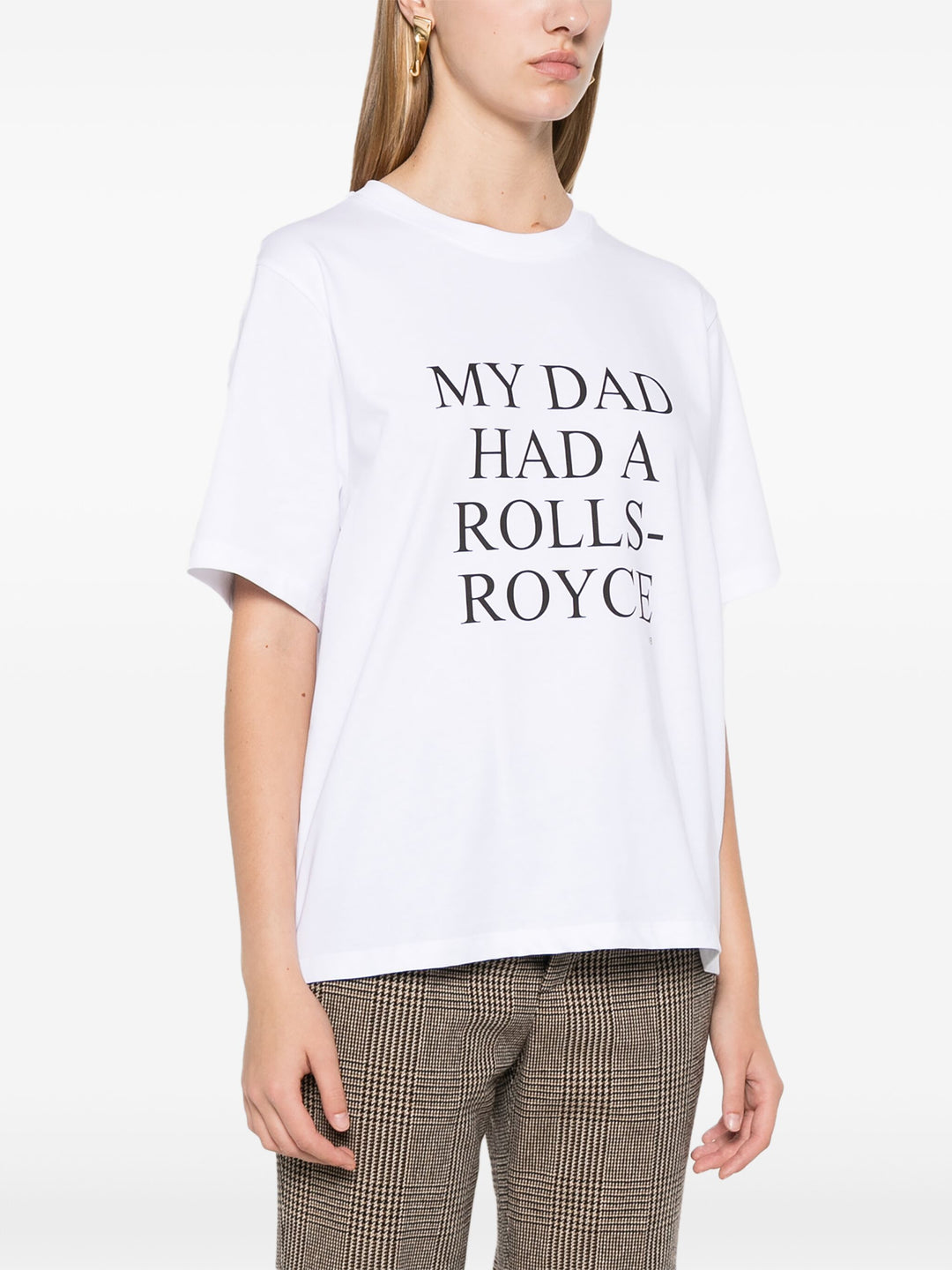 VICTORIA BECKHAM - T-SHIRT "MY DAD HAD A ROLLS-ROYCE"