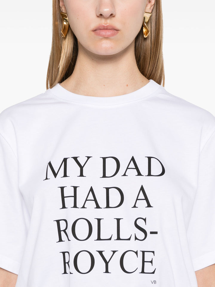 VICTORIA BECKHAM - T-SHIRT "MY DAD HAD A ROLLS-ROYCE"