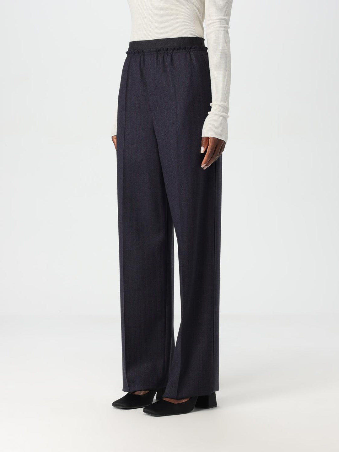 BOTTEGA VENETA - PANTALON LAINE RAYEE